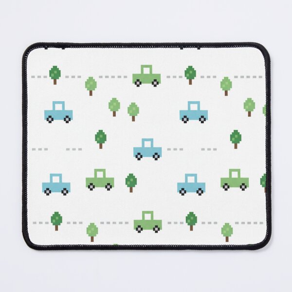 Item preview, Pixel Cars & Trees Pattern – Cute Retro Design designed and sold by Herzbaumatelier.