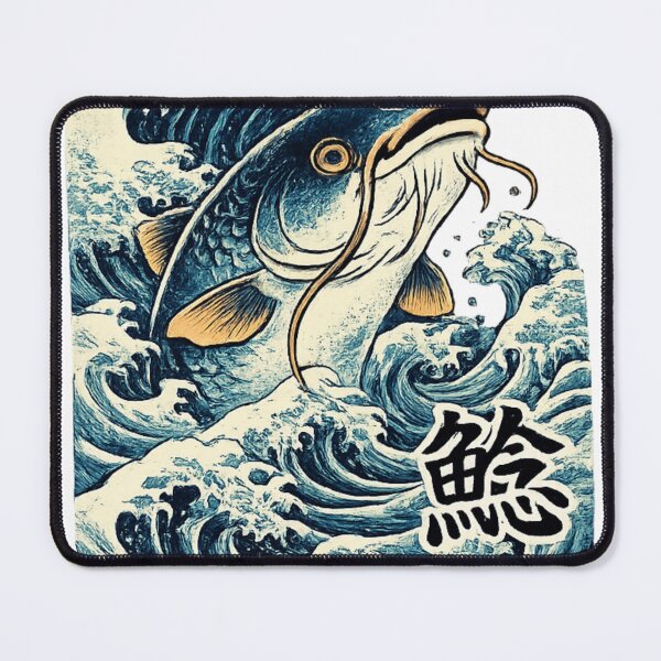 Item preview, Namazu Catfish Wave – Japanese Folklore Ukiyo-e Style Art designed and sold by kaxymax.