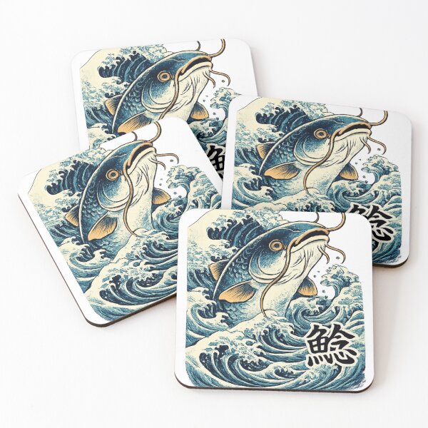 Item preview, Namazu Catfish Wave – Japanese Folklore Ukiyo-e Style Art designed and sold by kaxymax.