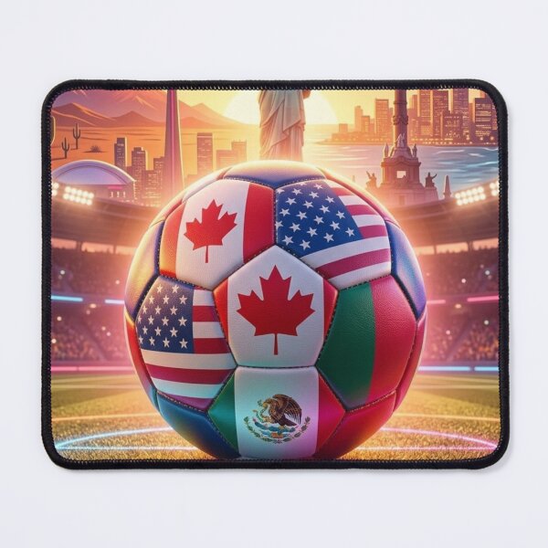 Item preview, North America Soccer 2026 – USA Canada Mexico Football Stadium Design designed and sold by droidtech.