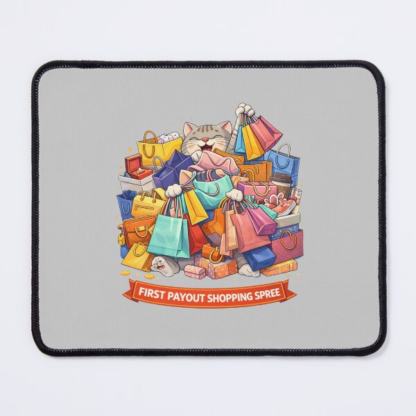 Item preview, First Payout Shopping Spree – Funny Cat Creator Life Humor, Side Hustle Payday Celebration designed and sold by Mindworx21.
