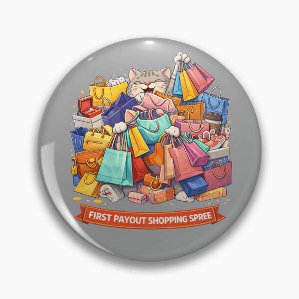 Item preview, First Payout Shopping Spree – Funny Cat Creator Life Humor, Side Hustle Payday Celebration designed and sold by Mindworx21.
