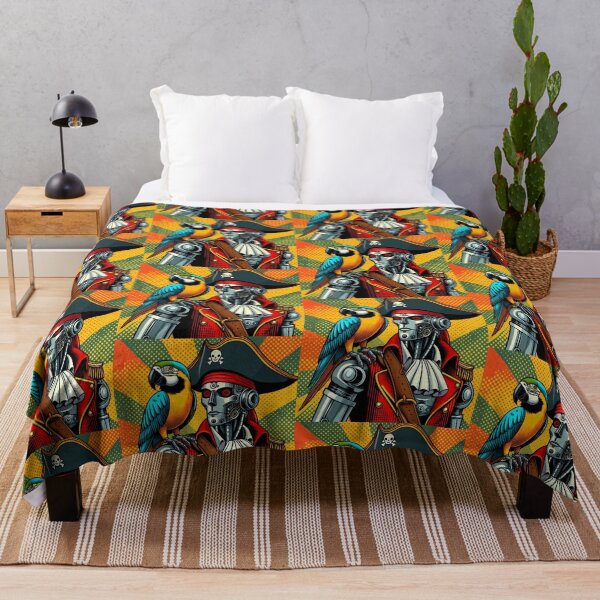 Item preview, Robot and colorful parrot  designed and sold by Dogandesighn.