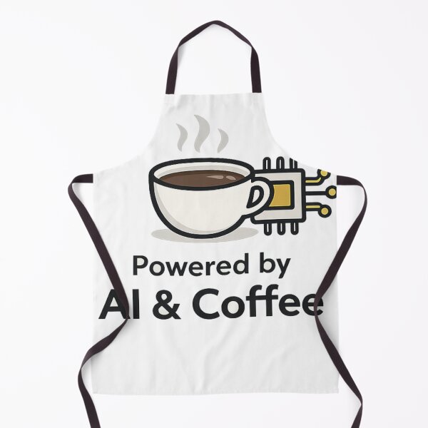 Artikelvorschau, Powered by AI & Coffee Shirt – Tech Humor Programmer Tee entworfen und verkauft von GaliciaCity.