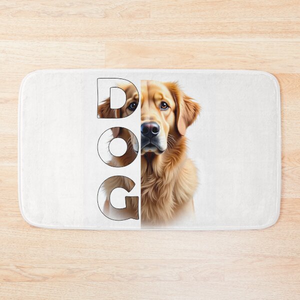 Item preview, Golden Retriever Dog Portrait with DOG Text – Cute Dog Lover Design designed and sold by dkza.