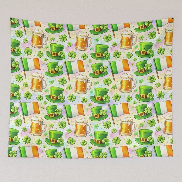 Artikelvorschau, St. Patricks Irish Pride Muster entworfen und verkauft von ChaosCultCreations.co.