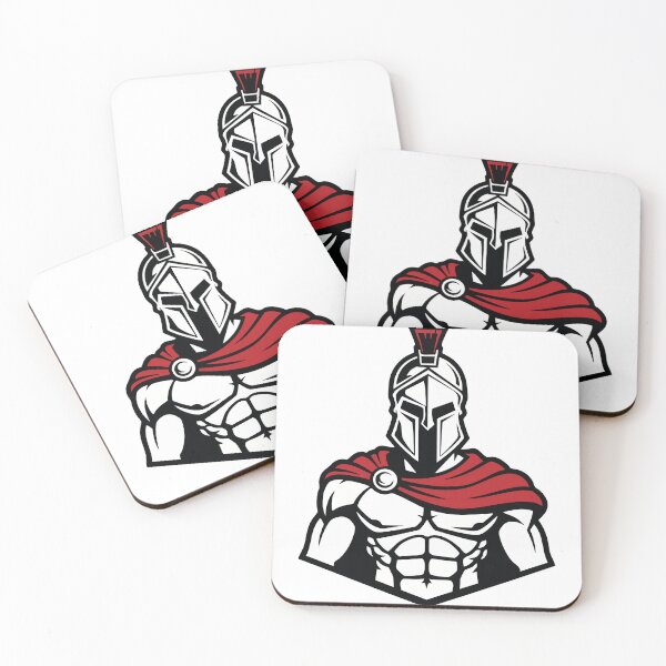 Item preview, Spartan Muscular Frontal Logo Mascot Gym designed and sold by PixelStudioBe.