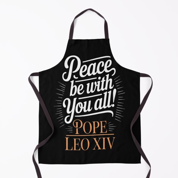 Item preview, Peace Be With You All Pope Leo XIV quote designed and sold by TeamLequid.