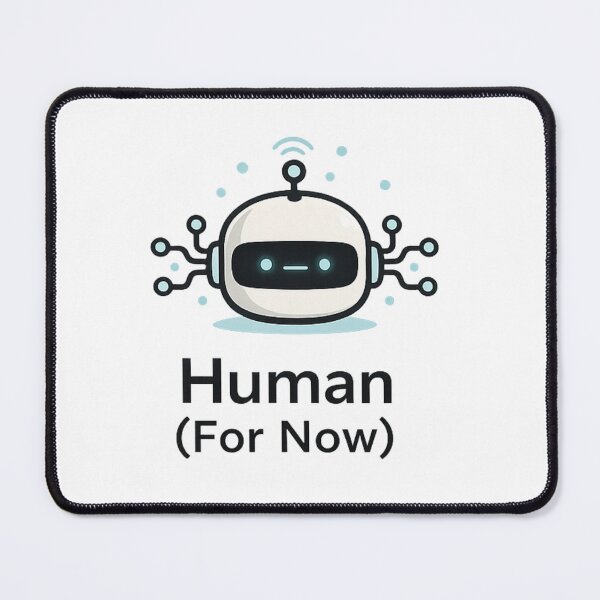 Item preview, Human (For Now) Shirt – Funny AI Tech Humor Tee designed and sold by GaliciaCity.