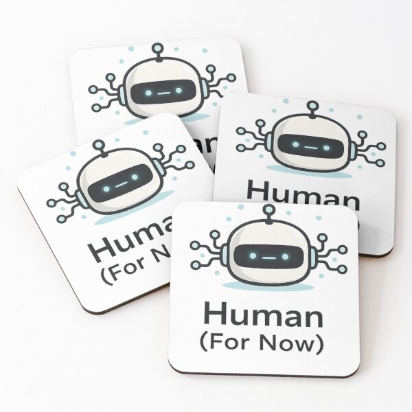 Item preview, Human (For Now) Shirt – Funny AI Tech Humor Tee designed and sold by GaliciaCity.
