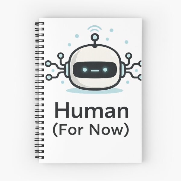 Item preview, Human (For Now) Shirt – Funny AI Tech Humor Tee designed and sold by GaliciaCity.