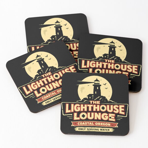 Item preview, The Lighthouse Lounge Coastal Oregon Retro Diner designed and sold by agearb.