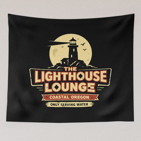 Item preview, The Lighthouse Lounge Coastal Oregon Retro Diner designed and sold by agearb.
