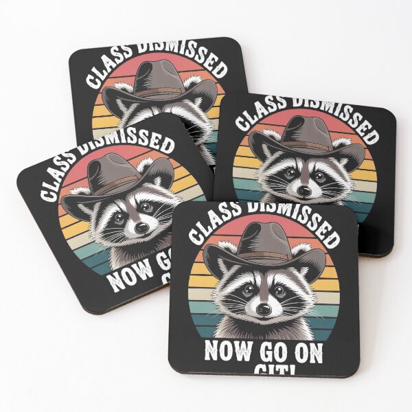Item preview, Raccoon Class Dismissed Now Go On Git Fun Last Day of School designed and sold by TeamLequid.
