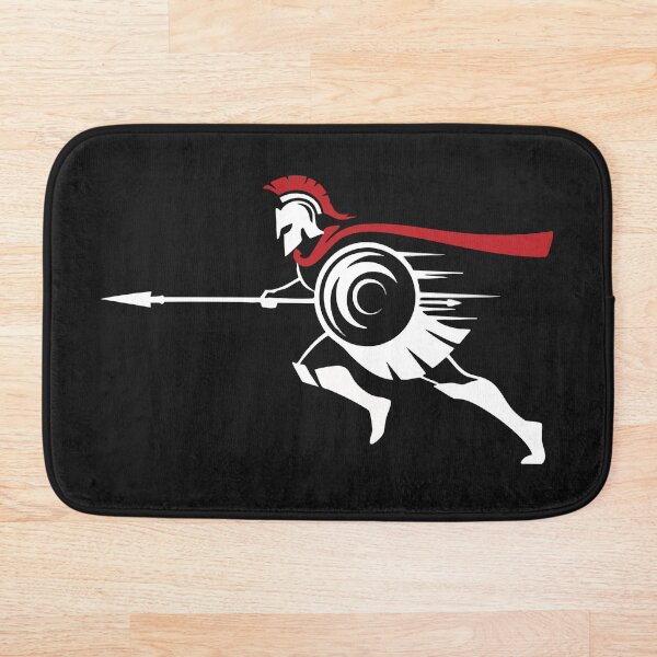 Item preview, Mascota de silueta de sprint espartano Spartan Run designed and sold by PixelStudioBe.