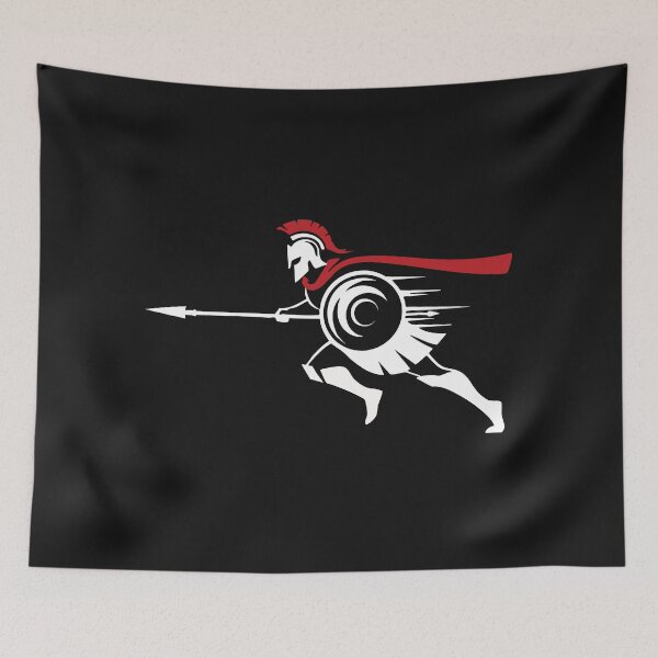 Item preview, Spartan Sprint Silhouette Mascot Spartan Run designed and sold by PixelStudioBe.