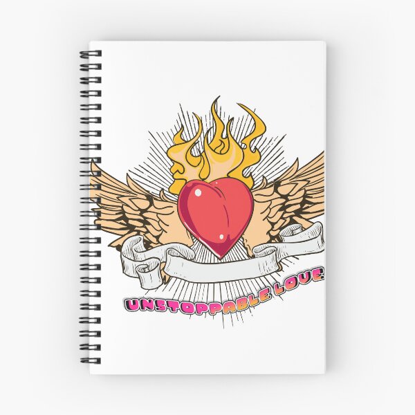 Item preview, Unstoppable Love - Vintage Old School Tattoo Winged Heart designed and sold by snapifyprints.