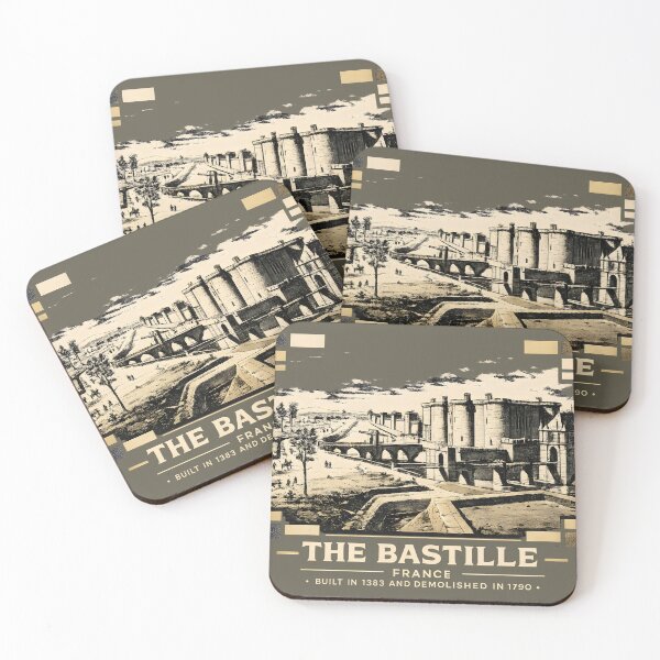 Item preview, Bastille Saint-Antoine Paris - Demolished 1790 | Duotone Risograph Art designed and sold by WAUZ.