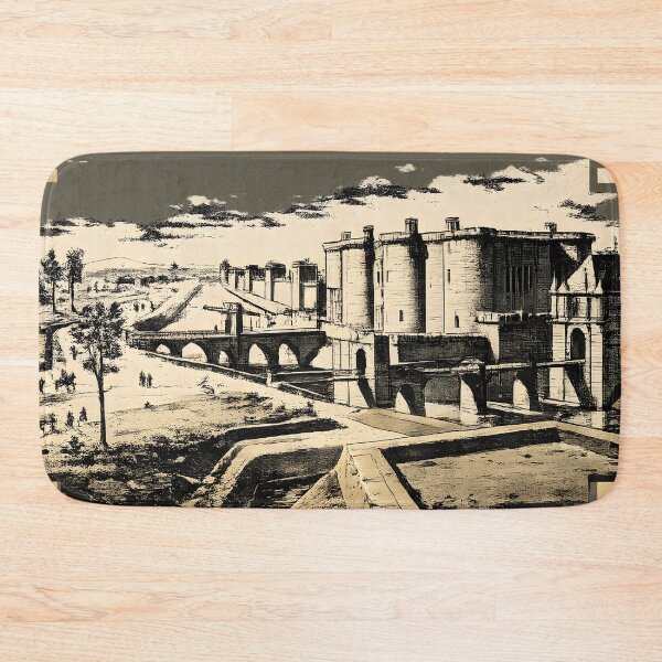 Item preview, Bastille Saint-Antoine Paris - Demolished 1790 | Duotone Risograph Art designed and sold by WAUZ.