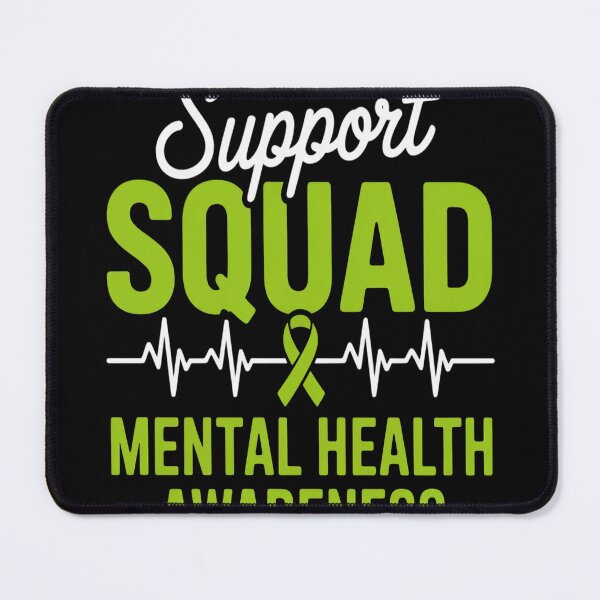 Item preview, Support Squad Mental Health Awareness Green Ribbon designed and sold by TeamLequid.