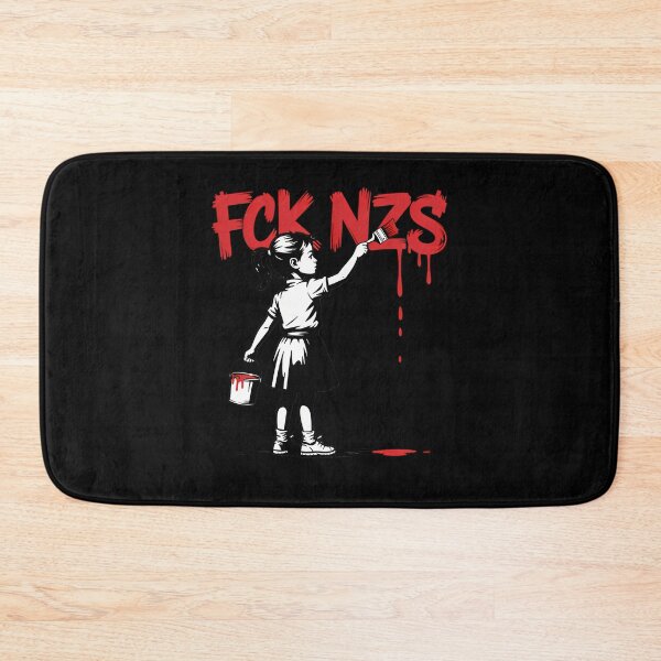 Item preview, Fck Nzs - Antifascist Banksy designed and sold by thisisdahlia.
