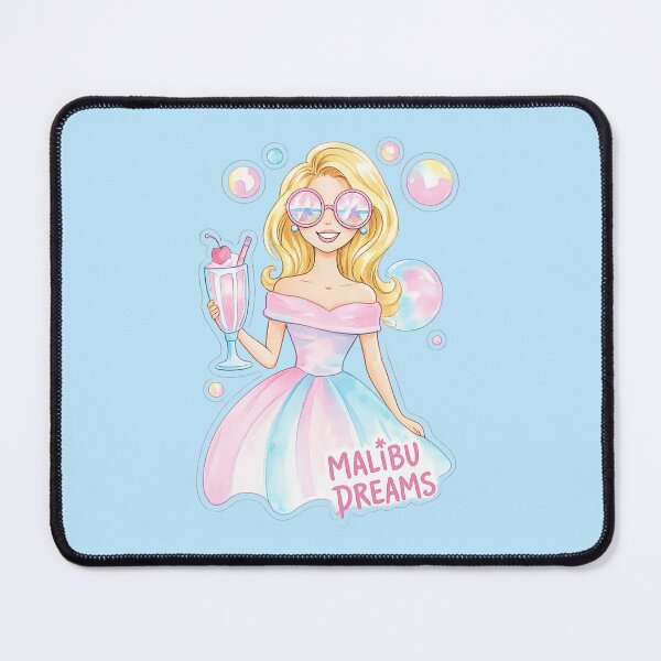 Item preview, Funny Malibu Dreams – Pastel Beach Princess Milkshake Vibes designed and sold by Nusha Creations.