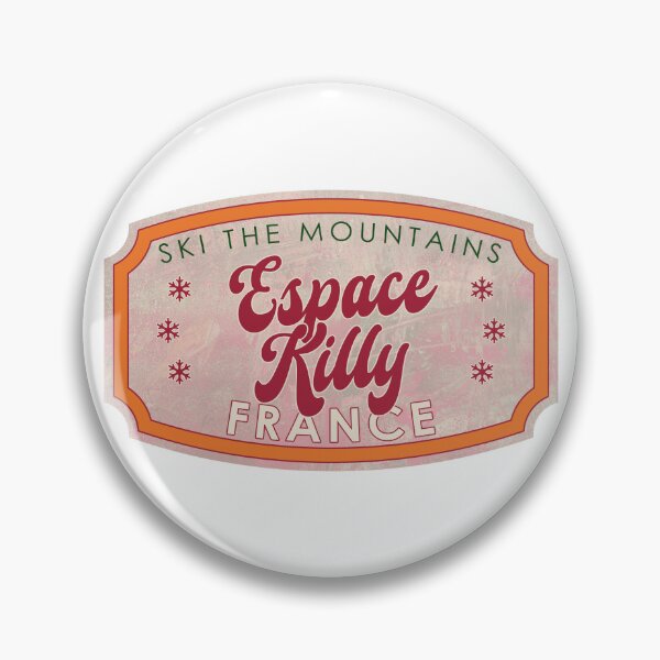 Item preview, Espace Killy, France, Ski, textured skiing badge designed and sold by Wanderful-roads.