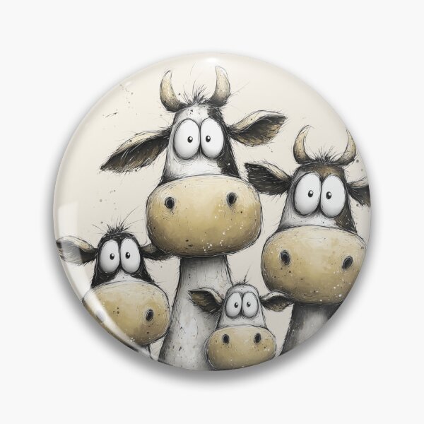 Item preview, CoW PRiNT, ANiMaL PRiNT ' Family of Moos ' BY SHiRLeY MacARTHuR designed and sold by Shirley MacArthur Art.