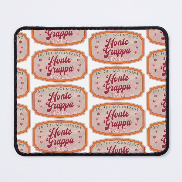 Item preview, Monte Grappa, Italy, Ski, textured skiing badge designed and sold by Wanderful-roads.