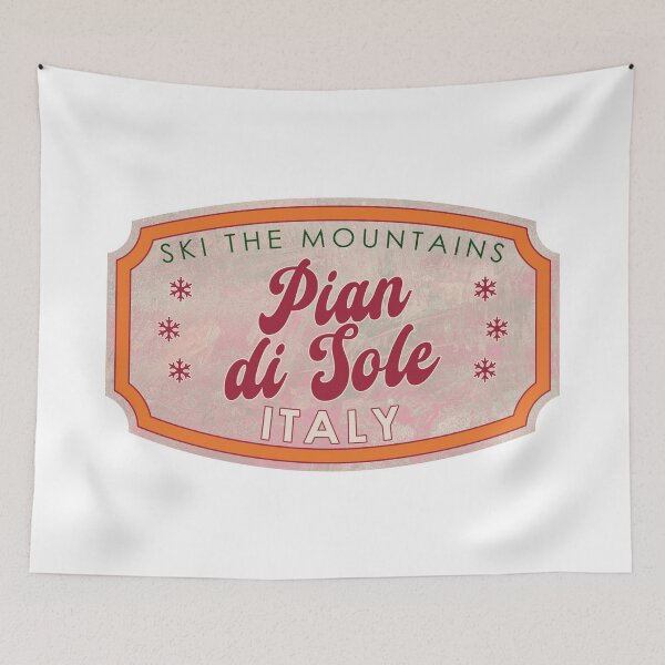 Item preview, Pian di Sole, Italy, Italy, Ski, textured skiing badge designed and sold by Wanderful-roads.