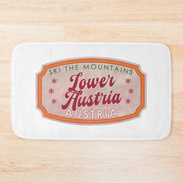 Item preview, Lower Austria, Austria, Ski, textured skiing badge designed and sold by Wanderful-roads.
