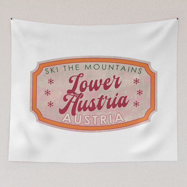 Item preview, Lower Austria, Austria, Ski, textured skiing badge designed and sold by Wanderful-roads.