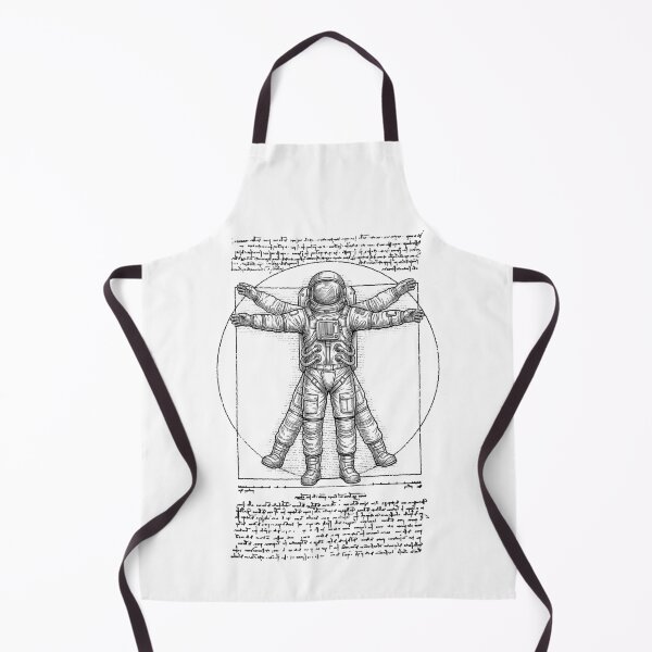 Item preview, Astronaut Space Vintage Vitruvian Man Leonardo Da Vinci designed and sold by GrandeDuc.