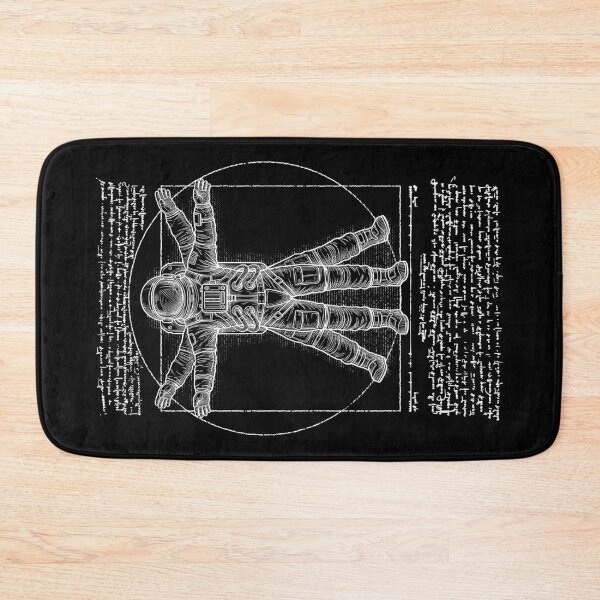 Item preview, Astronaut Space Vintage Vitruvian Man Leonardo Da Vinci designed and sold by GrandeDuc.