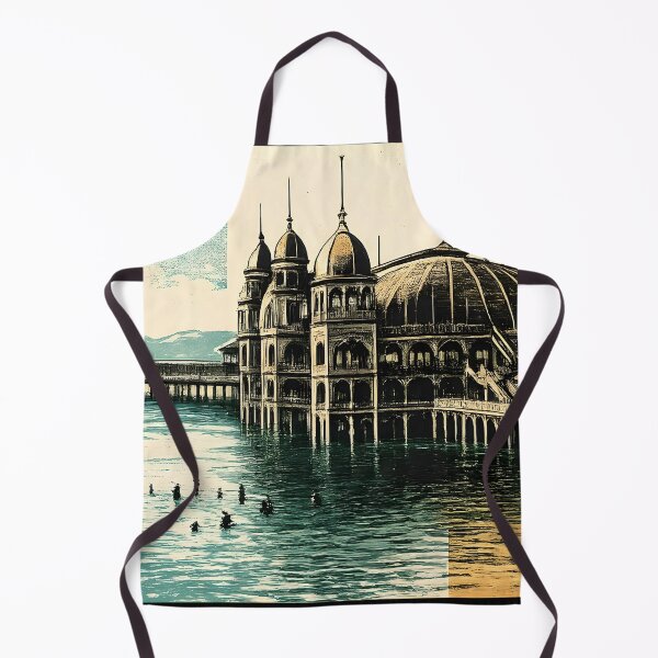 Item preview, Saltair Pavilion Utah - Destroyed By Fire 1925 | Risograph Duotone Print designed and sold by WAUZ.