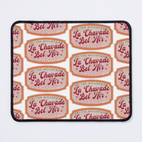 Item preview, La Chavade Bel Air, France, Ski, textured skiing badge designed and sold by Wanderful-roads.