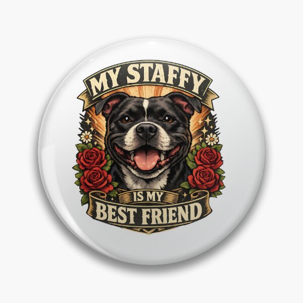 Item preview, My Staffy Is My Best Friend - Staffordshire Bull Terrier Dog Lover Design designed and sold by BestFriendTees.
