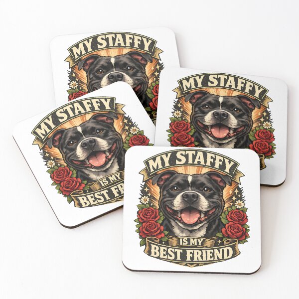 Item preview, My Staffy Is My Best Friend - Staffordshire Bull Terrier Dog Lover Design designed and sold by BestFriendTees.