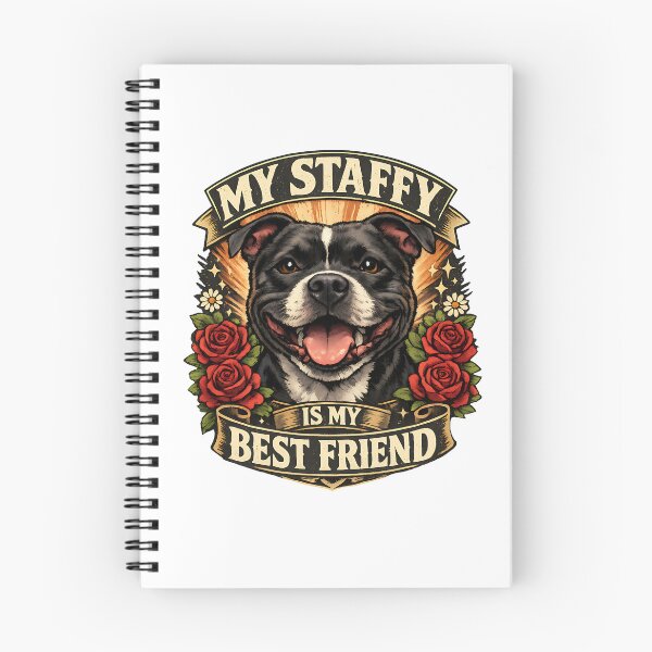 Item preview, My Staffy Is My Best Friend - Staffordshire Bull Terrier Dog Lover Design designed and sold by BestFriendTees.