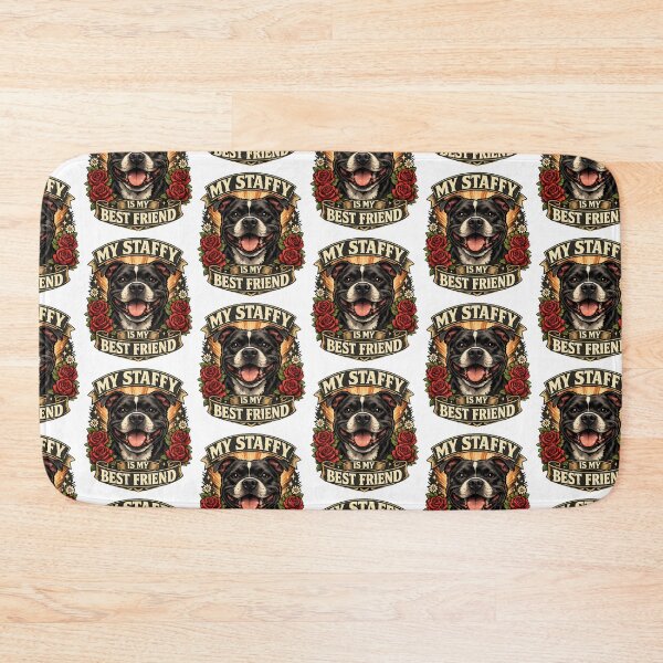 Item preview, My Staffy Is My Best Friend - Staffordshire Bull Terrier Dog Lover Design designed and sold by BestFriendTees.