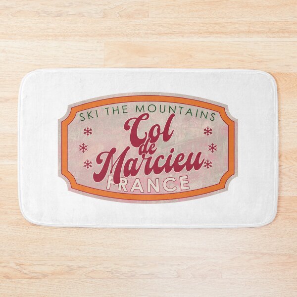 Item preview, Col de Marcieu, France, Ski, textured skiing badge designed and sold by Wanderful-roads.