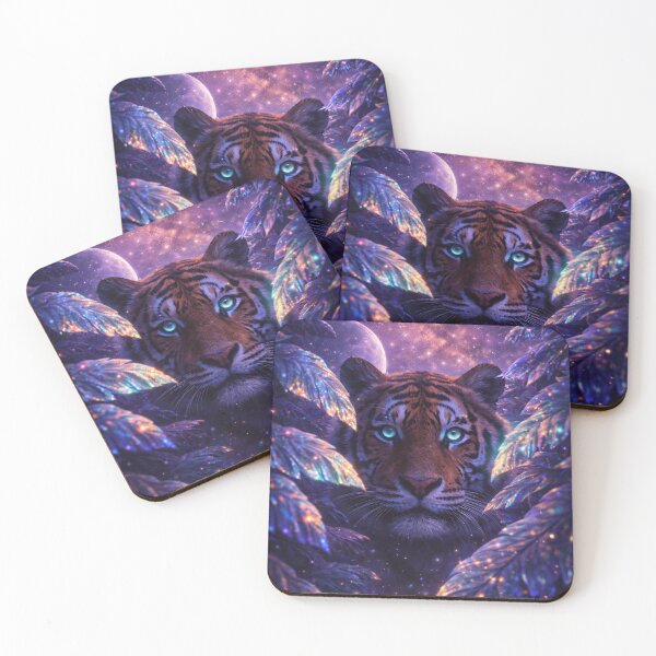 Item preview, Cosmic Tiger in a Galactic Jungle designed and sold by ImaginingNebulae.