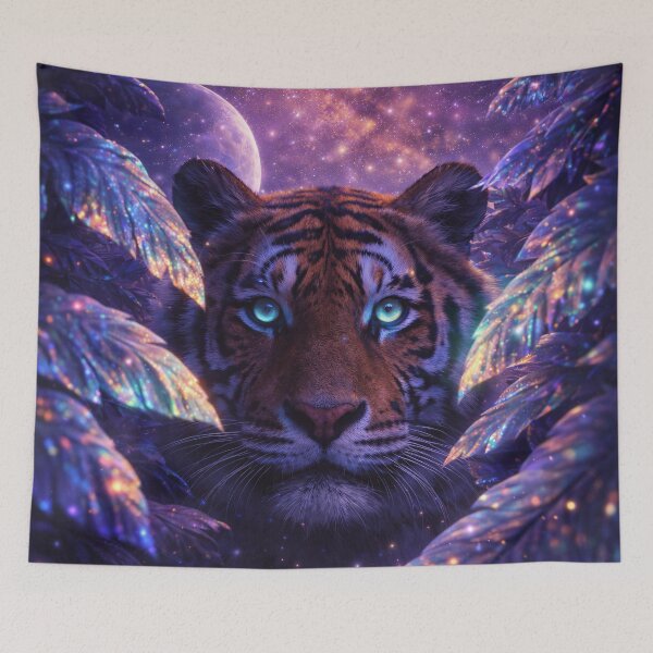 Item preview, Cosmic Tiger in a Galactic Jungle designed and sold by ImaginingNebulae.
