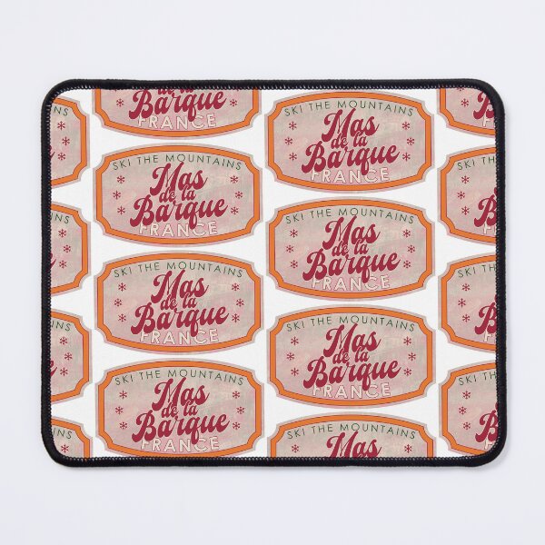 Item preview, Mas de la Barque, France, Ski, textured skiing badge designed and sold by Wanderful-roads.