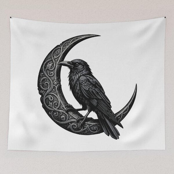 Item preview, Goth Raven designed and sold by PUMPKIN HEAD SHOP.