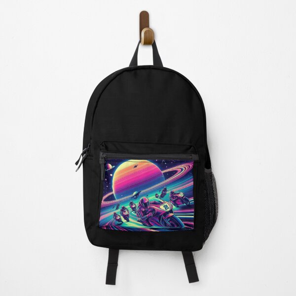Item preview, Neon Space Race – Futuristic Motorcycle Adventure designed and sold by Dogandesighn.