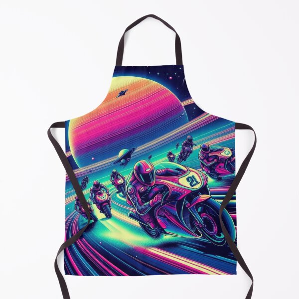 Item preview, Neon Space Race – Futuristic Motorcycle Adventure designed and sold by Dogandesighn.