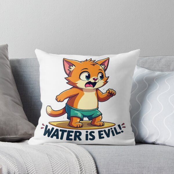 Item preview, Surfer Cat Wipeout designed and sold by BysonDesigns.