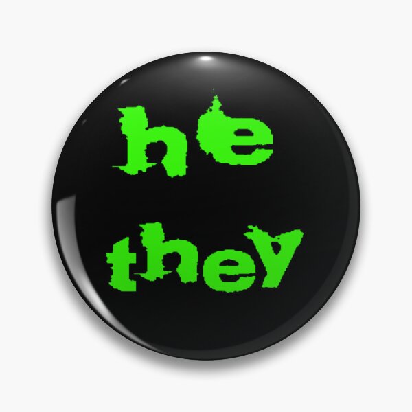Item preview, he/they pronouns designed and sold by stevo-O.