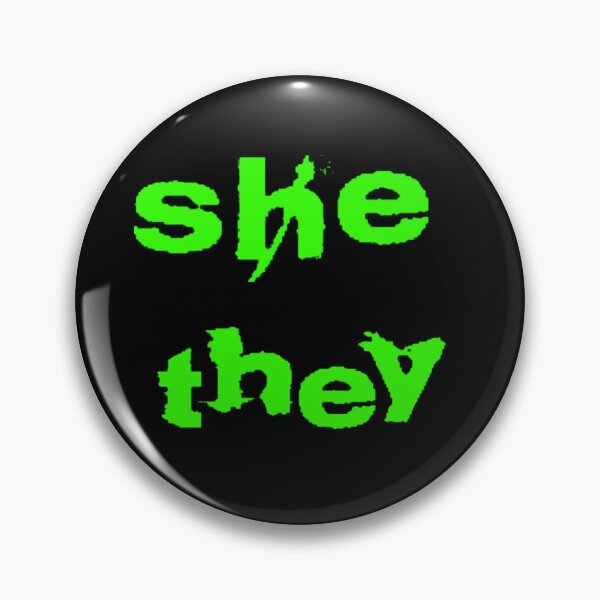 Item preview, she/they pronouns designed and sold by stevo-O.